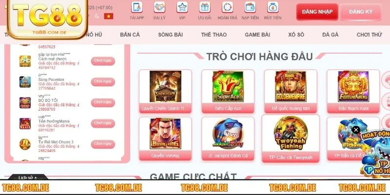 Nhà cái mang đến kho game đa dạng, đáp ứng mọi “gu” của hội viên 