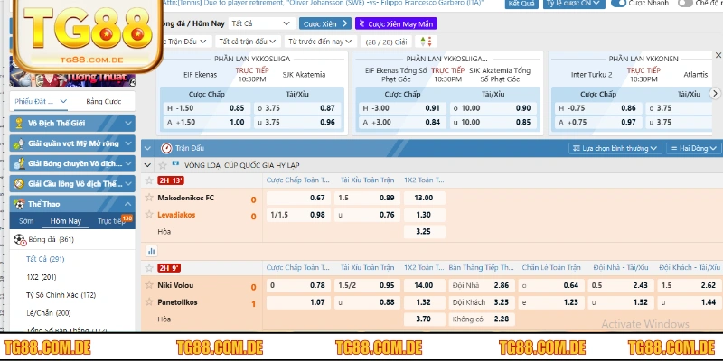 Xả Kèo Bóng Đá TG88 - Cách Tăng Lợi Nhuận Nhanh Chóng Yên tâm xả kèo với nền tảng TG88 chất lượng